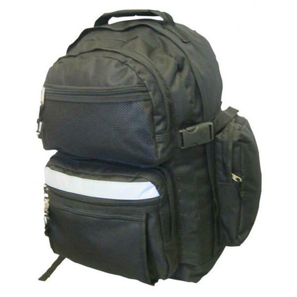 K-Cliffs Polyester Backpack - 19 x 13 x 8 in. Black LM134-BLACK